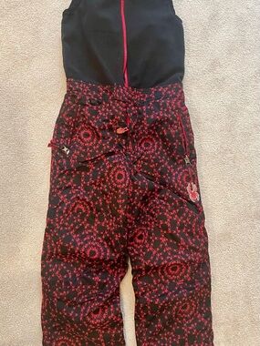 Kids Spyder Snow Pants bib - size 7
